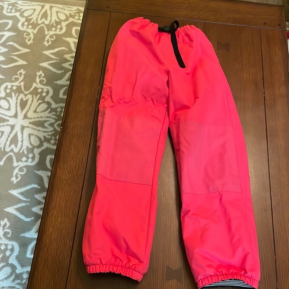 Lands' End Snow Pants Size 12. Bright pink. Fleece lined. - Picture 1 of 6